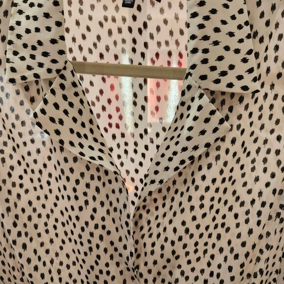 Jones New York Signature Sleeveless Polka Dot Button-Down Blouse XL Womens - Picture 4 of 5